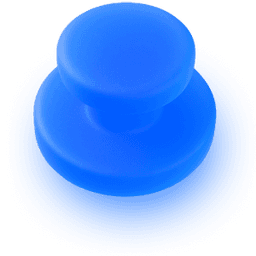 Blue pin